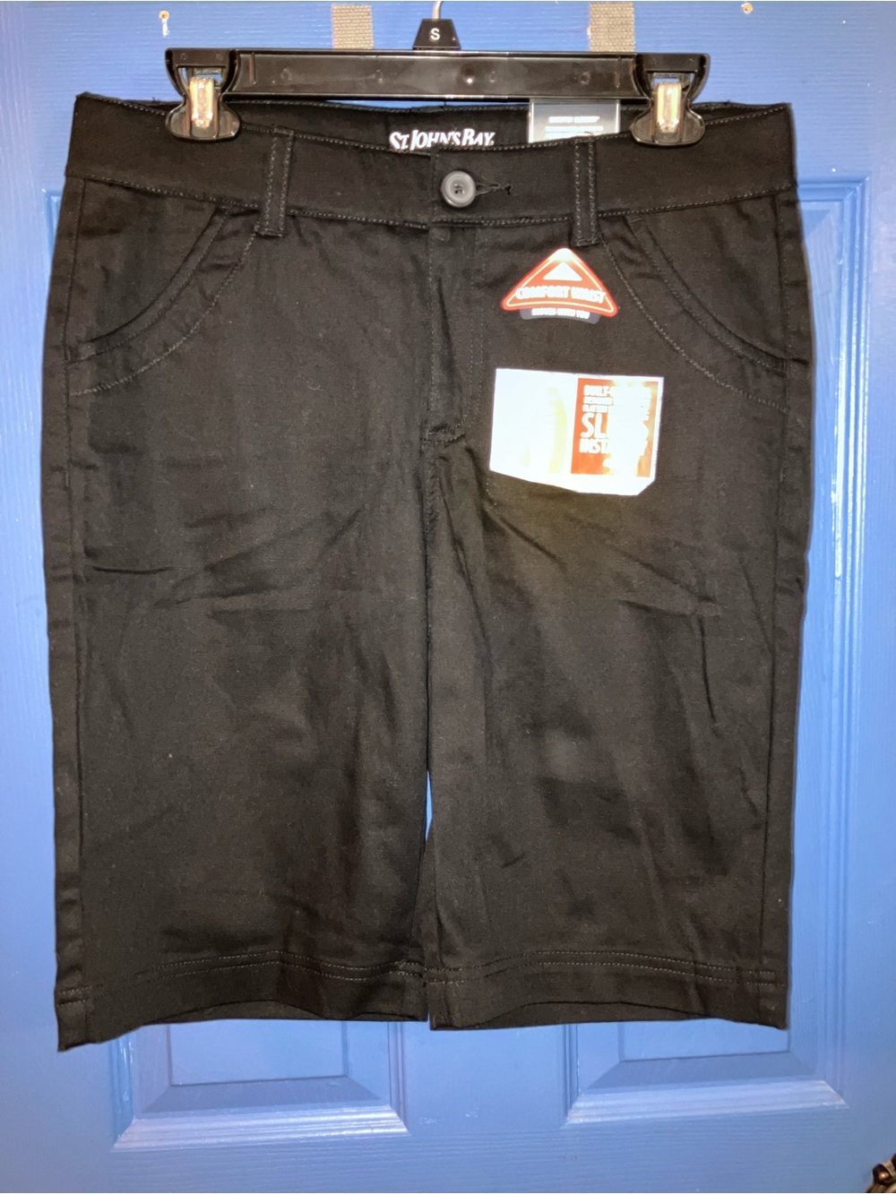 St. John's Bay Black Women's Bermuda Shorts